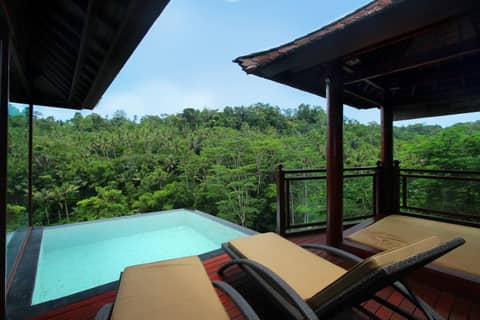 Kupu Kupu Barong Villas and Tree Spa — balance & terrace