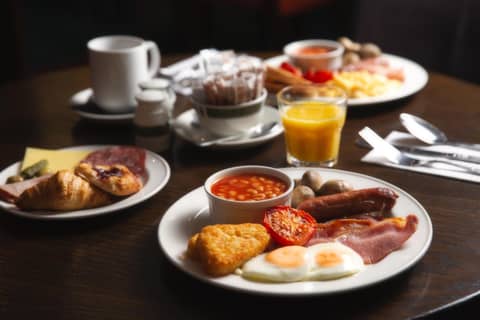 City Sleeper at Royal National Hotel — breakfast buffet