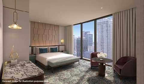 The Star Grand Brisbane — hotel room