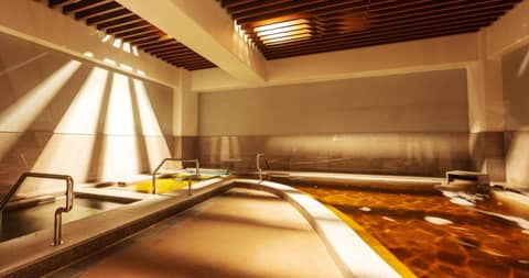 HOTEL SANSUI NAHA Ryukyu Onsen Naminoue-No-Yu — recepcion & lobby