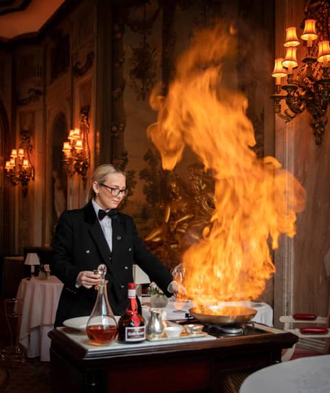 The Ritz London — outdoor bbq area