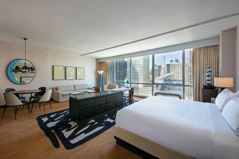 theWit Chicago, a Hilton Hotel — hotel room