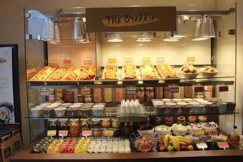 Point A Hotel London Shoreditch — breakfast buffet