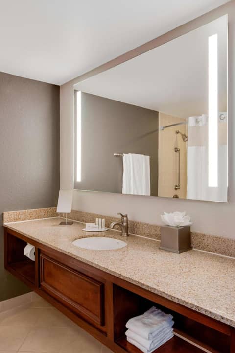 Courtyard by Marriott Boston Logan Airport — bathroom