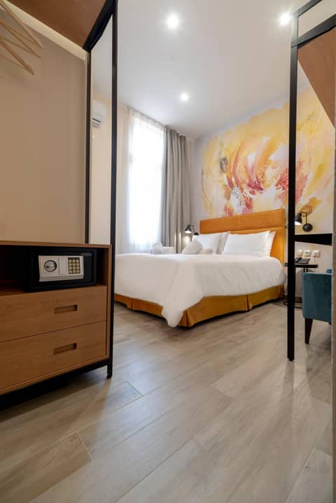 Athens Market Portrait — hotel room