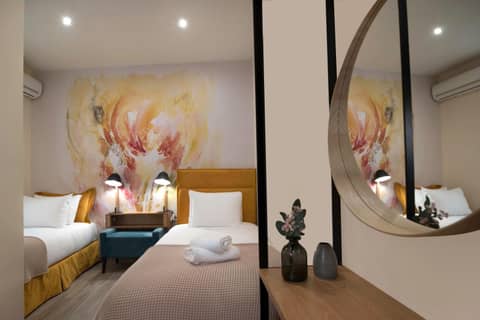 Athens Market Portrait — hotel room
