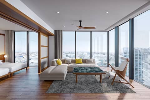 One Fukuoka Hotel — hotel room