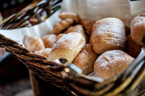 The Mad Hatter Hotel — breakfast buffet