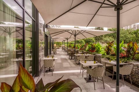 Geneva Marriott Hotel — balance & terrace