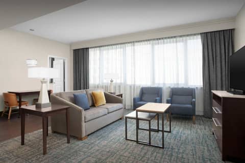Homewood Suites Dallas Downtown — hotel room