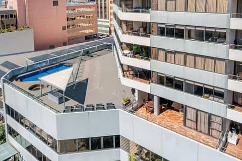 The Astor Apartments — roof