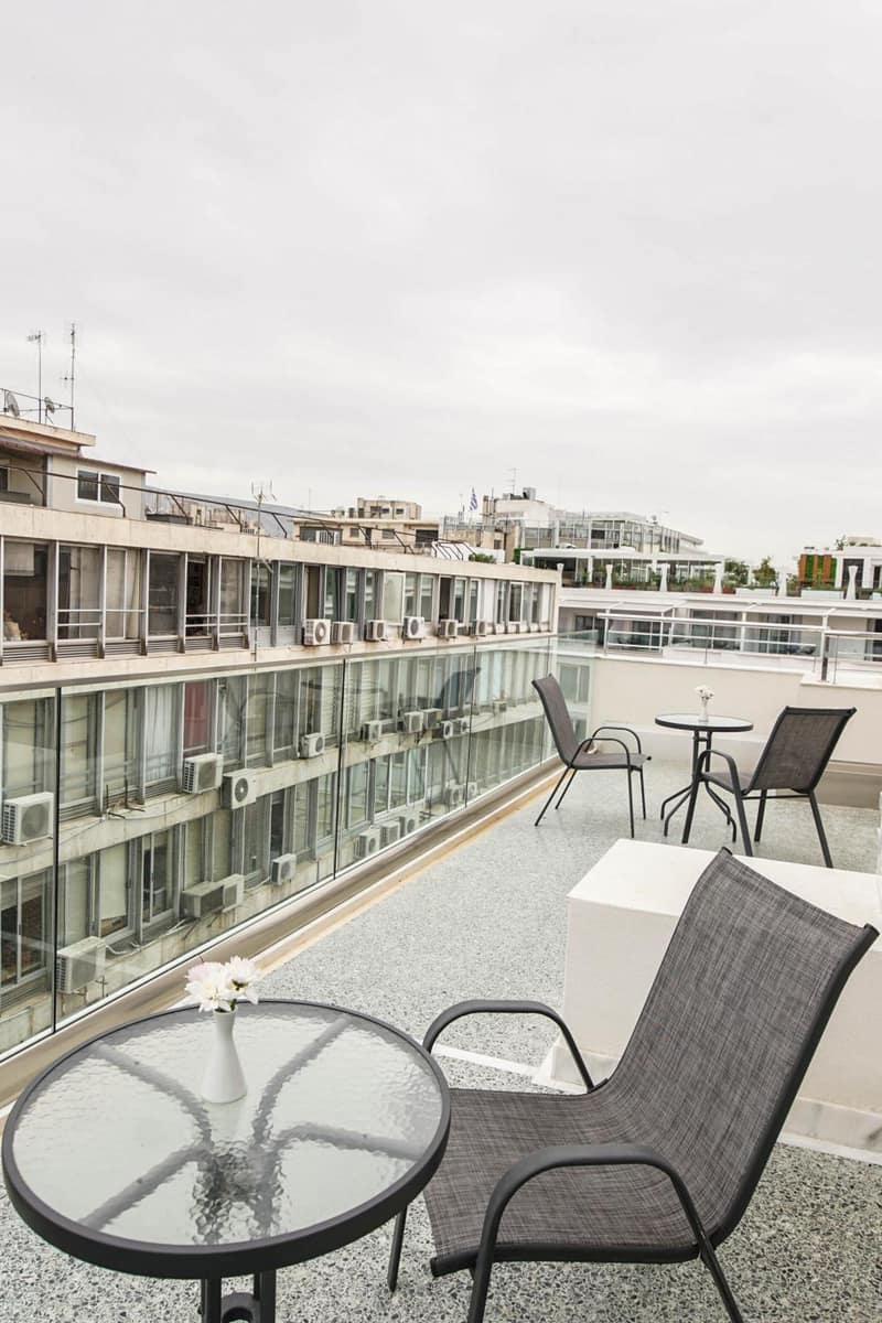 Athens Cypria Hotel — balance & terrace