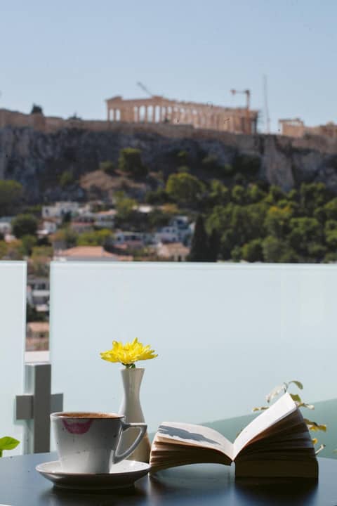 Athens Cypria Hotel — balance & terrace