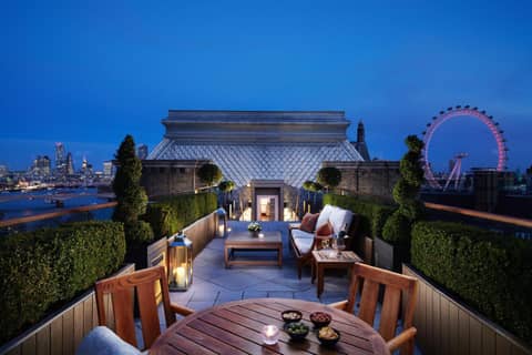 Corinthia London — roof