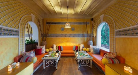Rambagh Palace — lounge