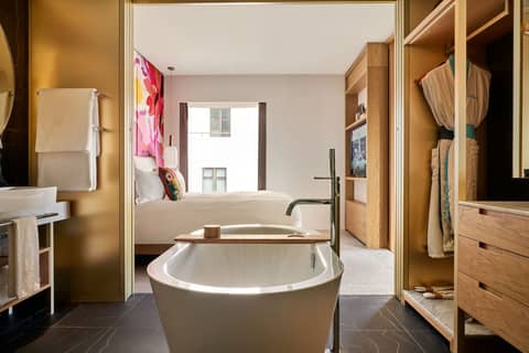 The BoTree London, Curio Collection by Hilton — bathroom