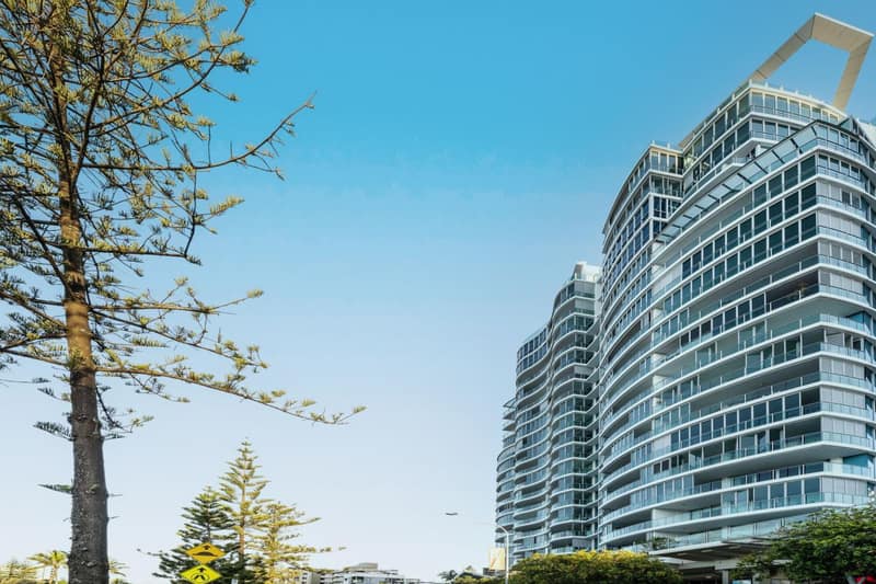 Reflection on the Sea — building