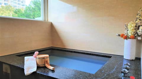 Chyuan Du Spring Resort — bathroom