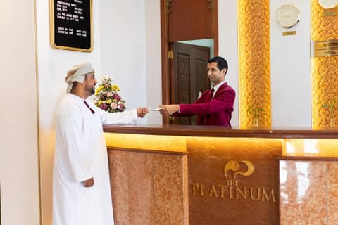 The Platinum Hotel — hotel reception