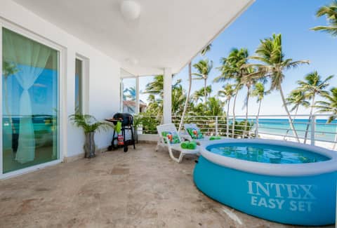 Beachfront Punta Cana Condo for Rent - Ocean View Private Terrace and BBQ — photo 3