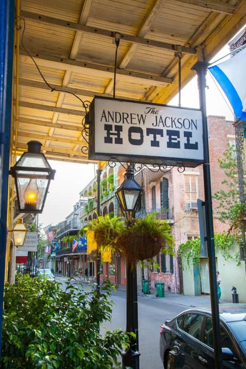 Andrew Jackson Hotel French Quarter — entrance